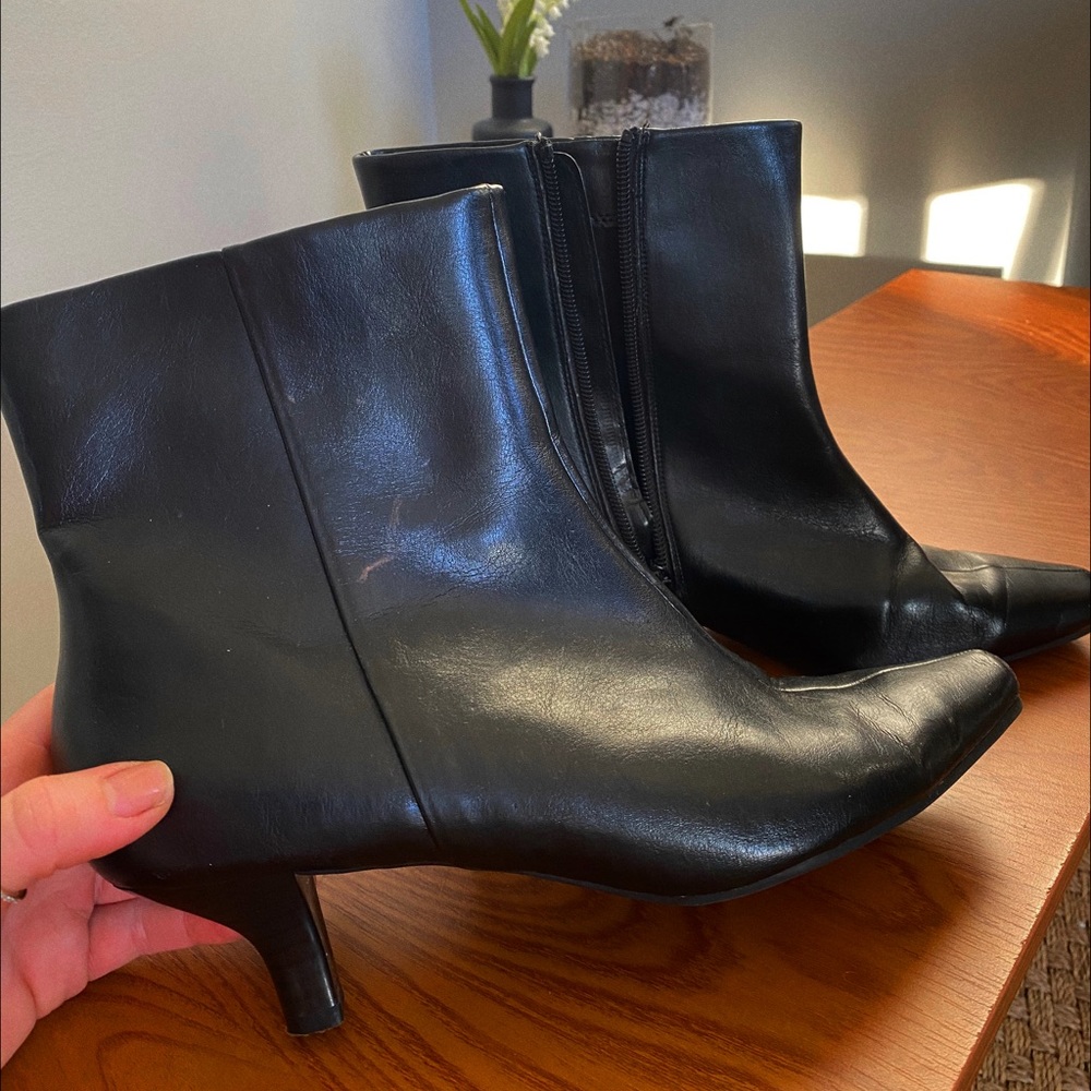 Kitten Heel Ankle Booties